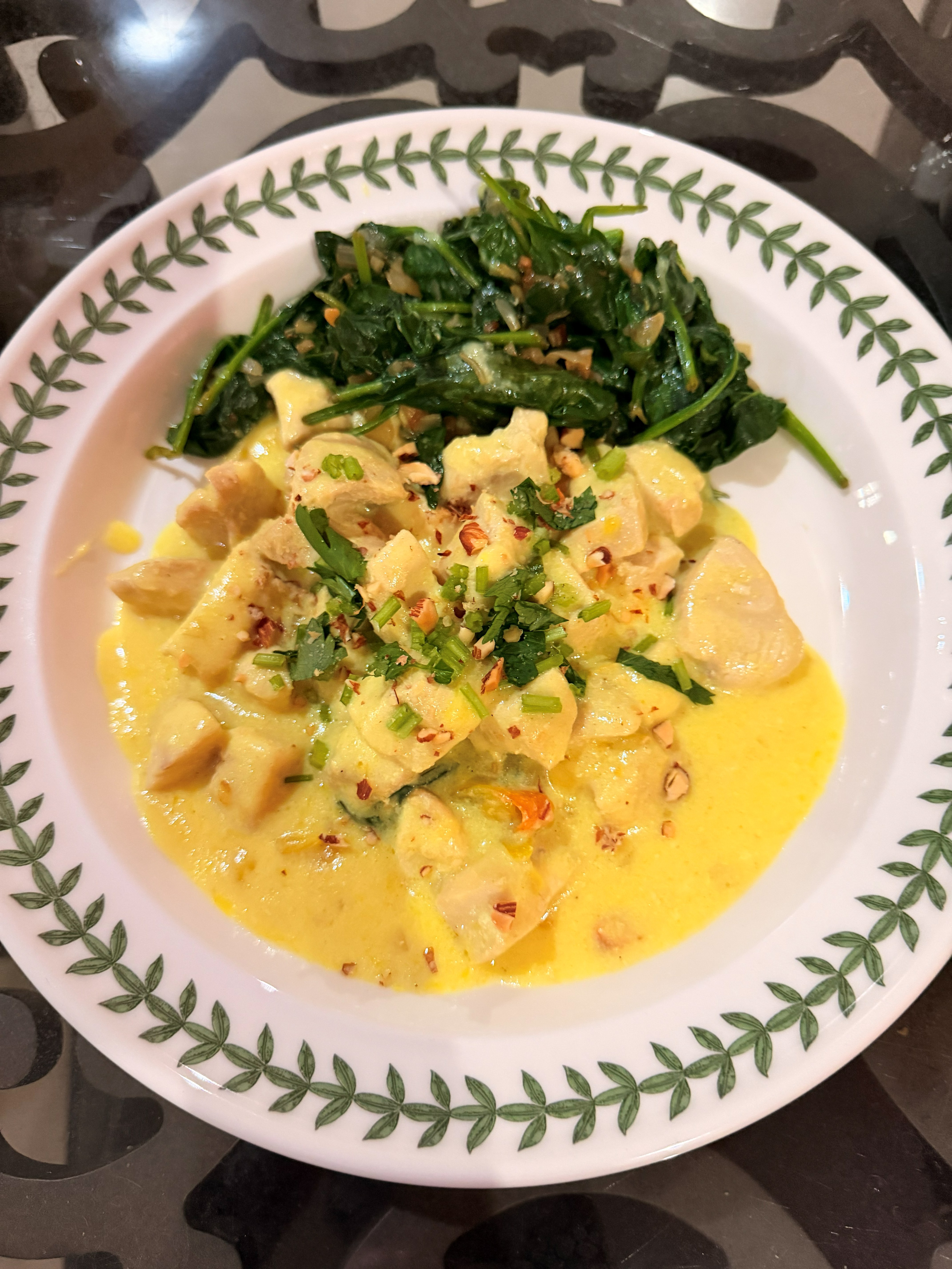 Creamy seafood dish