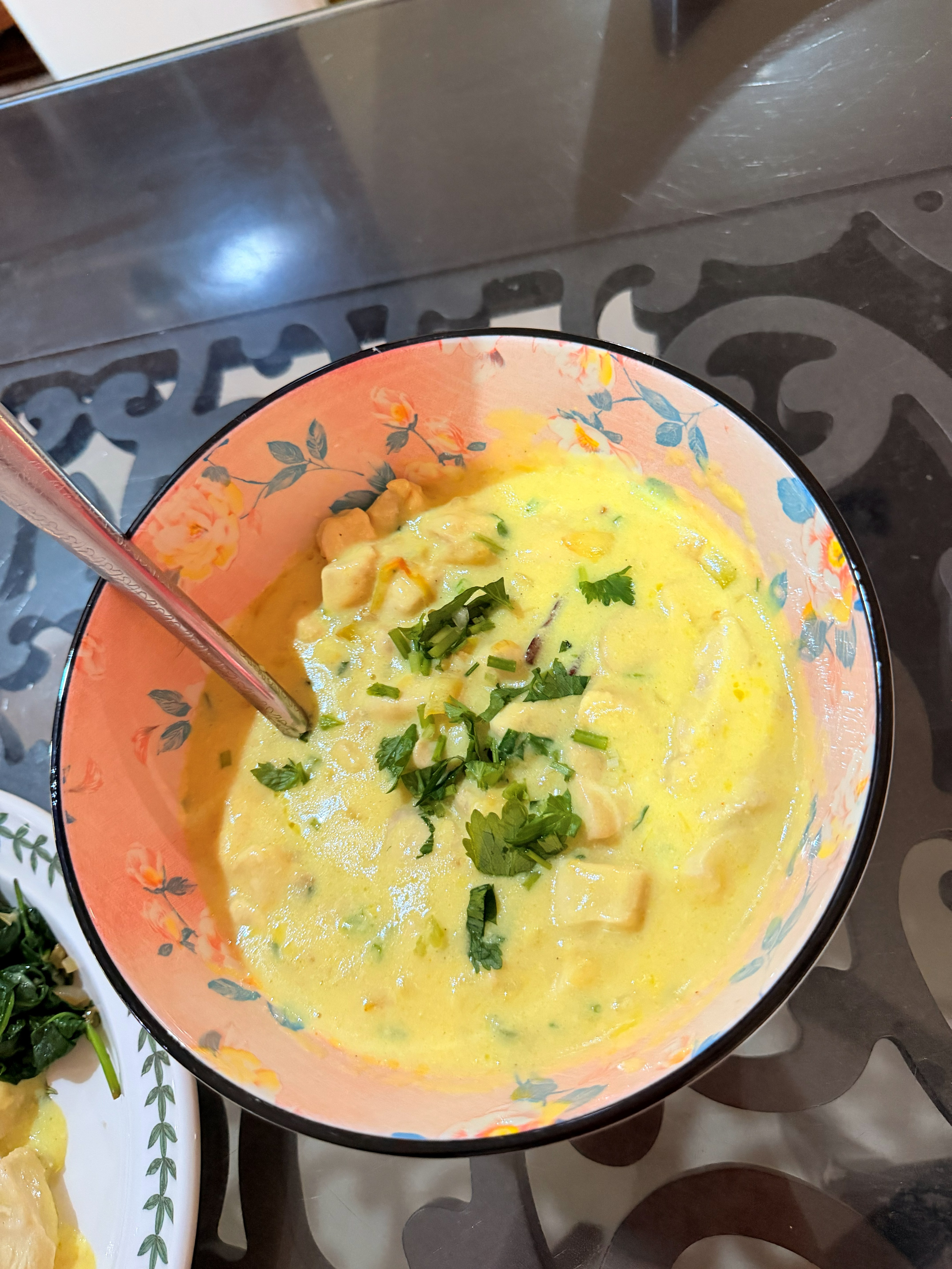 Soup, overhead