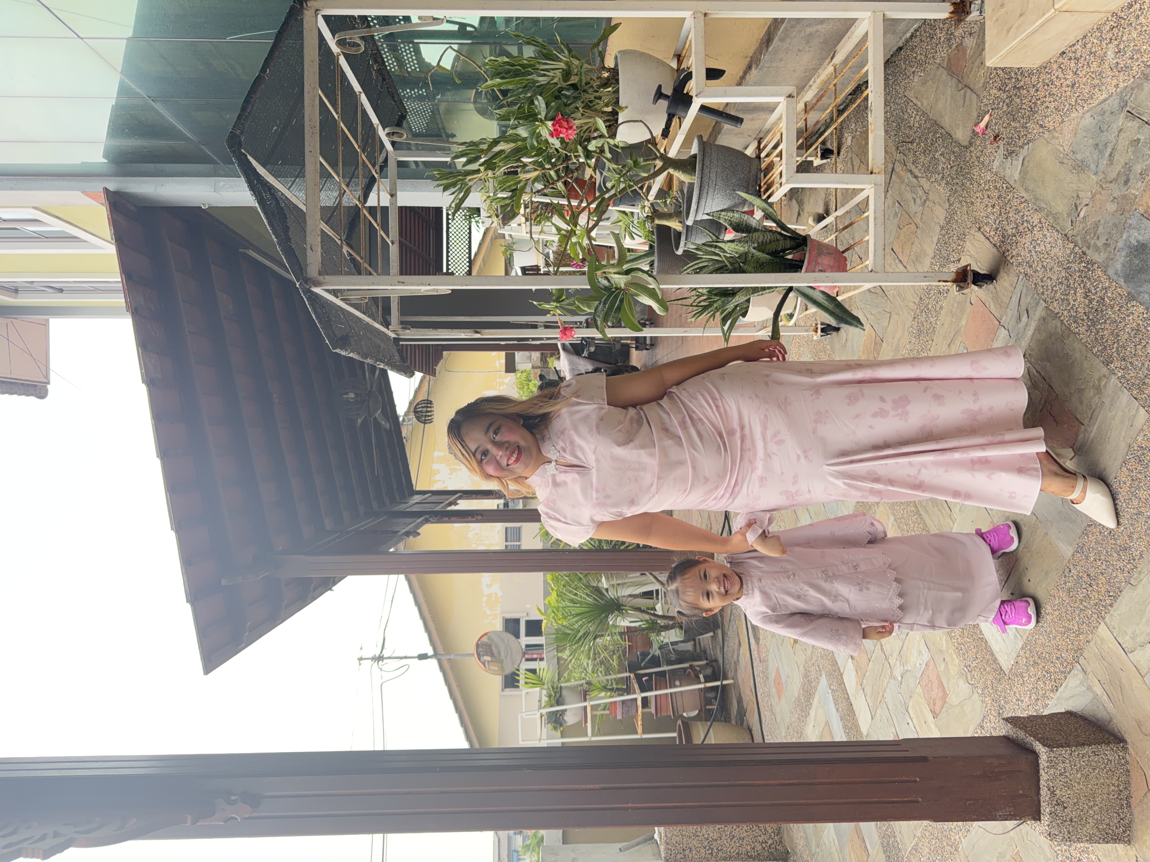 With my daughter