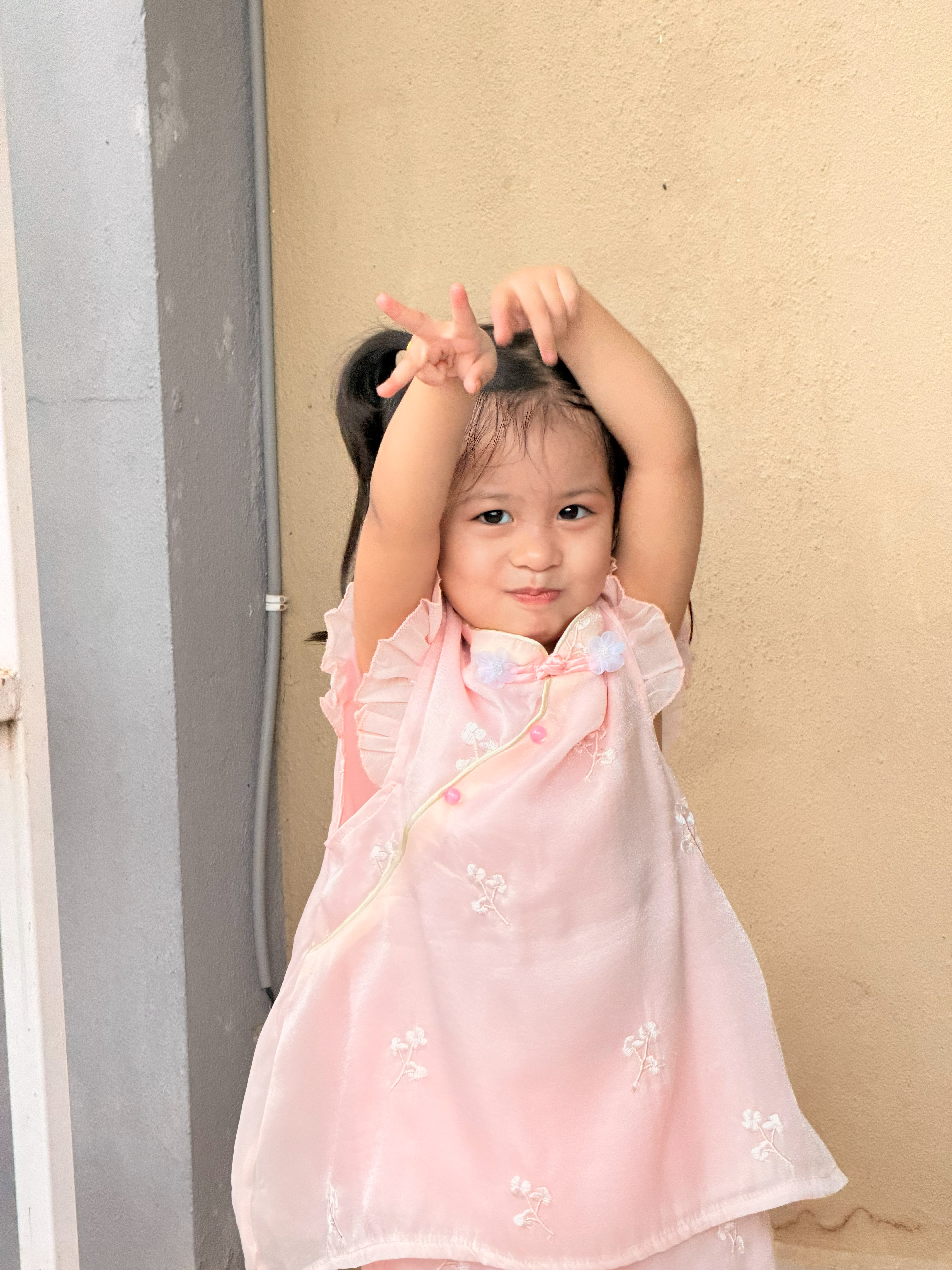 Little one in pink